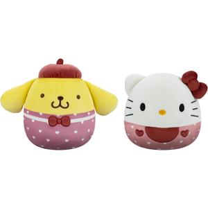 Squishmallows Original Sanrio 8in Hello Kitty + 8in Pompompurin  Official Jazwares Valentine Plush 2-Pack