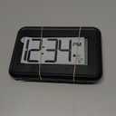 La Crosse Technology 513-113 Digital Wall Clock with Temperature & Countdown Timer, Black