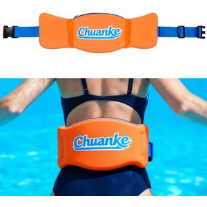 Flotation Swim Belt for Adults Adjustable 3 Section Buoyancy Belt with Quick-Release Buckle & Zippered Pocket for Pool Training, Aqua Jogging and Low Impact Aerobic Exercise in Water