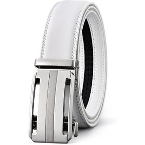 Men's Belt, Ratchet Dress Casual Belt with Adjustable Automatic Buckle Trim to Fit