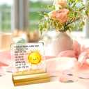 Christmas Gift For Mother Mom, Birthday Thanksgiving Mothers Day Gifts, Acrylic Plaque With Wooden Stand Desk Decor, Gift Form Daughter
