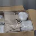 AAAAAcessories Outdoor Seat Cushions for Chairs, Fade-Resistant, Waterproof Patio Furniture Replacement Cushions, 24" x 24" x 5" + 24" x 19", Set of 4, Beige