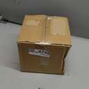 Rustic Farmhouse Textured Ceramic Vase with Two Handles, Distressed White Pottery Flower Vase for Centerpiece, Decorative Vases for Living Room, Kitchen, Table Top Decor, Gift & Weddings (Short)