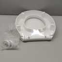 KOHLER 25876-0 Hyten 3" Height, Elevated Soft Close Round Toilet Seat, Contoured Seat with Grip-Tight Bumpers, Quick-Attach Hardware, White