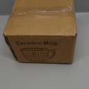 Oversized Soup Bowl with Handle, 38oz Microwave Ramen Bowl with Lid, Jumbo Soup Mug for Ramen, Noodle, Cereals, Soup Container with Lid, Dishwasher Safe - (Gray) (Grey/Yellow)