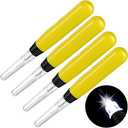 WILLBOND LED Needle Threader Sewing Tools Lighted Plastic Wire Loop DIY Needle Threader Illuminated Hand Machine Sewing Tool for Stitch Crafting Yarn Embroidery Floss(4 Pieces)