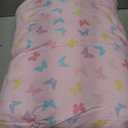 Toddler Pillow with Pillowcase - 13x18 My Little Dreamy Kids Travel Bed Pillows for Sleeping, Organic Cotton Small Pillowcase, Soft & Breathable, Machine Washable, Toddlers 2-5 years old (Flutter)