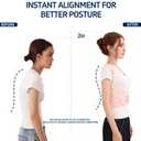 Back Brace Posture Corrector for Women and Men Full Support for Posture Correction & Scoliosis Hunchback Corrector de Postura para Hombre y Mujer Upper Thoracic Back Straightener Pink, X-Large (Pink, XL)