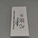 Netzu Projection Alarm Clock for Bedroom Ceiling, Small Compact Plug-in Digital Clocks with 180 Rotatable Projector, Temperature 4 Levels Birghtness, 3 Volumes and Snooze (Black)