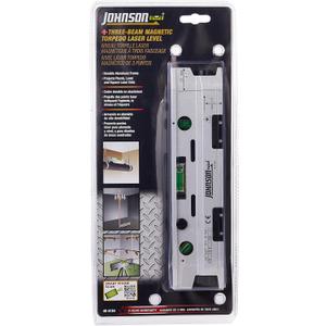 Johnson Level & Tool 40-6184 Magnetic Torpedo Laser Level, Silver & Black, 1 Laser Level