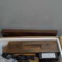 YUFAM 3-Tier Small Narrow Wood Side Table Set of 2 with Charging Station - Skinny Nightstand for Small Spaces, Slim Bedside Table with USB Ports and Outlets - Thin End Table with Storage, Brown