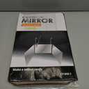 The 360 Mirror - 3 Way Mirror for Self Hair Cutting - Adjustable Trifold Barber Miror to Cut Your Own Hair - Tri Fold Self Haircut System for Men and Women Braiding - Three Sided Miror for Haircuts (Black With No Led)