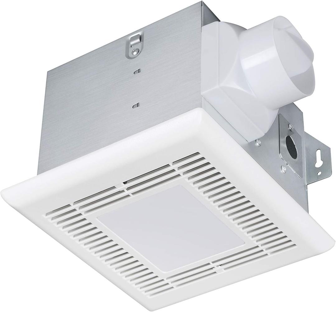 Tech Drive Very-Quiet 70 CFM, 2.0 Sone Bathroom Ventilation and Exhaust Fan With LED light 4000K 600LM(70CFM), Ceiling Mounted Fan, Easy to Install Tech Drive Very-Quiet 70 CFM, 2.0 Sone Bathroom Ventilation and Exhaust Fan With LED light 4000K 600LM(70CFM), Ceiling Mounted Fan, Easy to Install
