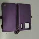 Defencase for iPhone 17 Pro Max Magnetic Wallet Case Compatible with Magsafe with RFID Blocking Zipper & Card Holder for Women Men PU Leather Strap Detachable Case for iPhone 17 Pro Max 6.9", Purple