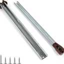 Drawer Slides Center Track for Kenlin Rite-Trak II Rails Kit, 15 Inch Drawer Metal Slides with Stop & Roller, Replacement for Dresser Nightstand Wardrobe Cabinet Drawer Tracks and Rails Kits (1 Pack)