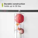 Rubbermaid Garage FastTrack Vertical Ball Rack Satin Nickel Wall Mounted Storage System Holds up to 50 pounds for Home/Garage Silver
