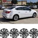 16 inch Hubcaps Set of 4, Automotive Wheel Tire Covers, Wheel Rim Cover Compatible/Replacement with Toyota Volkswagen VW Chevy Nissan Sentra Honda Civic Accord Dodge Ford Kia Cadillac Scion (16 inch Wheel Covers Set Of 4)