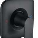 Shower Faucet Trim Kit Compatible with Moen Valve, Shower Arm, Shower Handle& Tub Spout, (Valve& Catridge Not Inclued), Matte Black