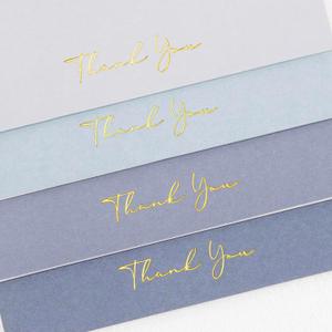 Crisky Dusty Blue Thank You Cards with Envelopes & Stickers 50 Pack Bridal Shower Graduation Thank You Cards Small Business, Wedding Baby Shower Birthday Funeral Notes Bulk