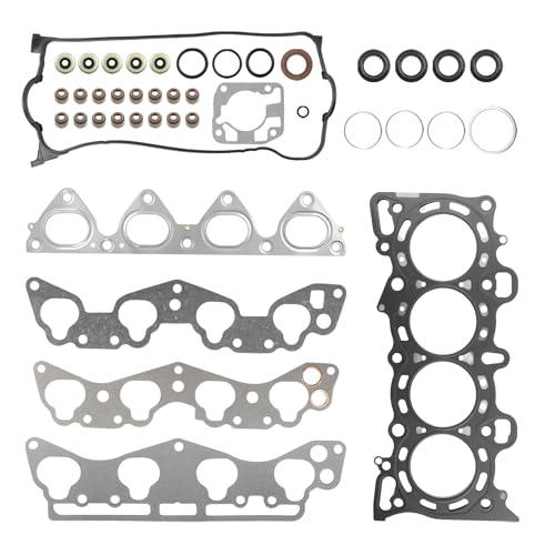 HS9915PT1 1.6L Cylinder Head Gasket Set Compatible with 1996-2000 Honda Civic GX Hx Cx Dx Lx EX Del Sol, MLS Head Gasket Kit Replaces# HS9915PT1-1 HS1400HBS