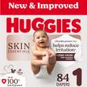 Huggies Size 1 Diapers, Skin Essentials Baby Diapers, Size 1 (8-14 lbs), 84 Count 