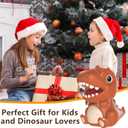 2 x Dinosaur Piggy Bank for Money Bank Coin Bank for Boys and Girls,Unbreakable Money Bank,Tyrannosaurus Rex Large Size Decoration Savings Christmas, Halloween, Birthday Gift (Brown)