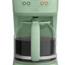 bella 12 Cup Programmable Coffee Marker, Reusable Dishwasher Safe Accessories, Easy LCD diaply, Auto Shutoff, 900 watt, Seaglass