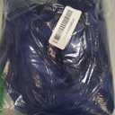 Baruisi Blue Wigs for Women Long Curly Wavy Synthetic Hair Wig Natural Middle Parting Heat Resistant Costume Cosplay Use