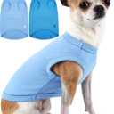 Blue Royal Dog & Cat Shirt, Unisex X-Small, 2-Pack, Cotton, Polyester, Solid, All-Season, Breathable, Stretchy, Lightweight