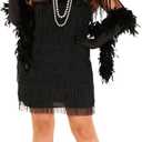 Morph Plus Size Flapper Dresses 1920s Great Gatsby Costumes For Women - Vintage Style Party Dresses (Large)