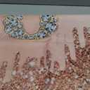 Happy 80th Birthday Banner Backdrop Decorations for Women, Rose Gold 80 Birthday Party Sign Supplies, Pink 80 Year Old Birthday Poster Background Photo Booth Props Decor