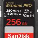 SanDisk 256GB Extreme PRO SDXC UHS-II Memory Card - C10, U3, V60, 6K, 4K UHD, SD Card - SDSDXEP-256G-GN4IN