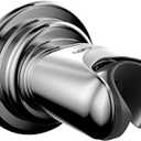 BOPai Suction Cup Shower Head Holder for Handheld Shower  No Drill, for Smooth Surfaces Only, Adjustable 20, Chrome