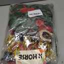 R HORSE Derby Horse Party Centerpiece - 44Pcs Derby Party Decorations for Table with Artificial Grass Table Runner Roses Garland Horseshoe Mini Horses and Trophy for Horse Racing Supplies Table Decor