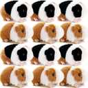 12 Pieces Cute Guinea Pig Stuffed Animal Bulk Guinea Pig Plush Toy Small Stuffed Doll with Chain for Boy Girl Party Favors Goodie Bag Fillers Carnival Prizes Birthday Gift, 4 Inch