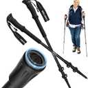 Trekking Poles for Seniors, 2 Pack Flip-Lock Adjustable Walking Sticks, 240g