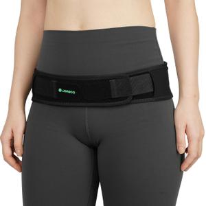 Sacroiliac SI Joint Hip Belt for Women and Men - Adjustable Compression Pelvic Belt Support Hip Brace for SI Joint Dysfunction, Sciatica, Lower Back Pain FSA or HSA eligible (Medium)