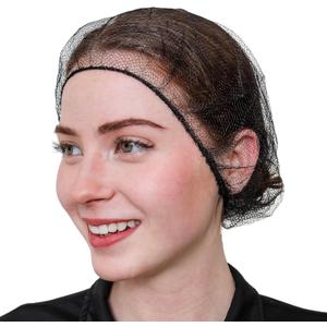 SAFEKO Disposable Honeycomb Nylon Hair Nets | Breathable | 100 Count [BLACK | 24”]