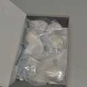 Amerdeco 10 Pack 1-1/4 inch Kitchen Cabinet Knobs Champagne Bronze Cabinet Knobs Bedroom Dresser Gold Round Drawer Knobs Single Hole Cabinet Pulls