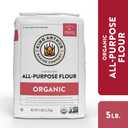 King Arthur, 100% Organic All-Purpose Unbleached Flour, Non-GMO Project Verified, No Preservatives, 5 Pounds (Pack of 6) (EXP 07/30/27)