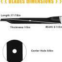 561145B 52" Lawn Mower Blades Fit for Hustler 795526 785436 782532, Fit for Rotary 11557, Fit for Stens 350-691 350691 92044 Zero Turn Mowers with 52" Deck Set of 3