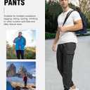 Rdruko Men's Fleece Joggers Pants Winter Warm Sweatpants with Zipper Pockets Athletic Running Gym Workout (Gray, L)