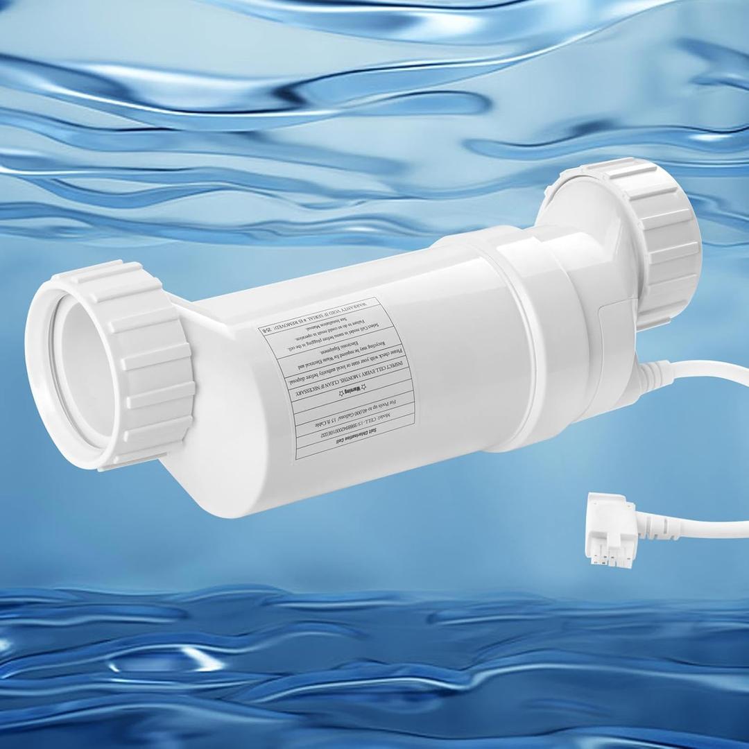 Salt Cell T-15 Replacement for Hayward Turbo TCELL940,W3T-CELL-15, Up to 40,000 Gallons Salt Chlorine Generator Compatible with Aqua Rite, Aqua Trol & More System for In-Ground Swimming Pools