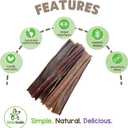 Nature Gnaws Beef Gullet Chews for Large Dogs 9-10" (50 Count) - Natural Beef Jerky Stick Dog Chew Treats - Rawhide Free