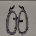 AINOPE USB to USB C Cable [2-Pack, 6.6ft] 3.1A Type C Charger Fast Charging, Right Angle USB C Cable for iPhone 17 Carplay Cable, Galaxy S10+ S10 S9, Note 10 9, LG V30, Moto, iPhone 16 15 Charger Cord (Grey)