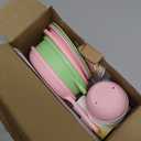 KidKraft 27-Piece Pastel Cookware Set, Plastic Dishes and Utensils for Play Kitchens, Gift for Ages 18 mo+