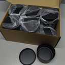 12-Pack 10oz Candle Tins with Lids, Metal Candle Jars for Candle Making, Bulk Empty Containers for Beginners & DIY Storage -Black