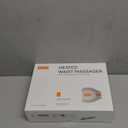 Portable Heating Pad for Back, Cordless Wearable Heat Belt with Massager for Lower Back Pain Relief, Battery Powered 8000 mAh Rechargeable, MAXwarm 3.0, Gift for Women Men 90-310 lbs (Beige)