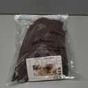 TARSE Womens Linen Casual Pants Flared Leg Wide Leg Drawstring Ruffle Harem Palazzo Pants with Pockets (Brown, XL)