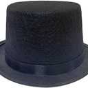 NOBONDO Funny Black Felt kids Top Hat - Dress Up Lincoln Hats for Magician or Ringmaster Costumes, S